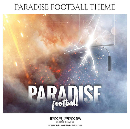 Paradise -  Football Themed Sports Photography Template - PrivatePrize - Photography Templates