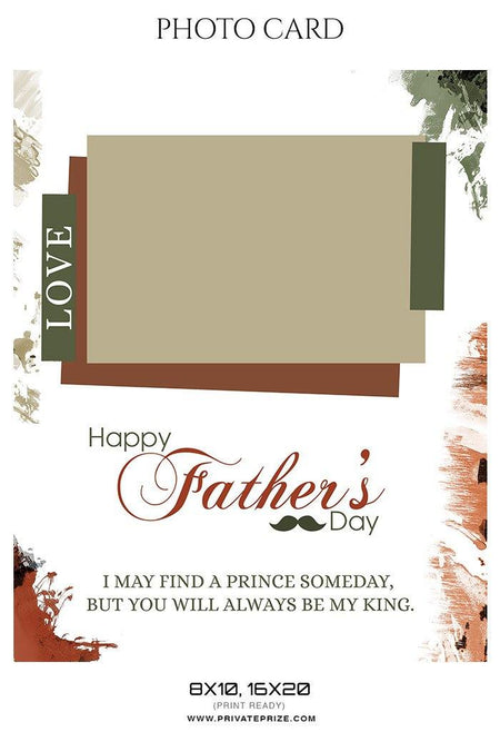 Father's Day Photocard - PrivatePrize - Photography Templates