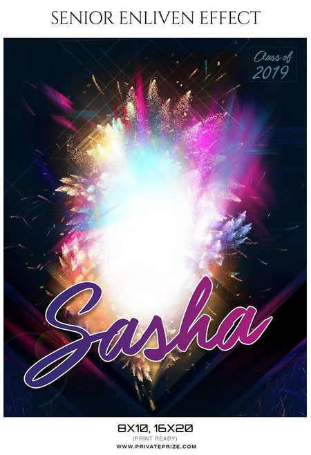 Sasha - Senior Enliven Effect Photography Template - PrivatePrize - Photography Templates