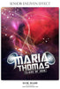 Maria Thomas Senior Enliven Effect Photography Photoshop Template - Photography Photoshop Template