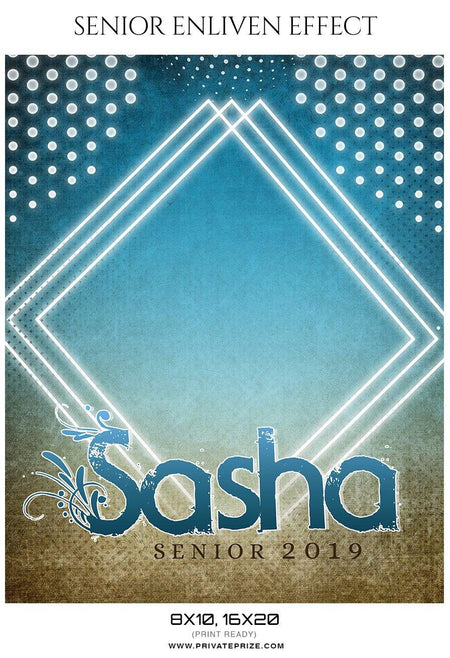 Sasha - Senior Enliven Effect Photography Template - PrivatePrize - Photography Templates