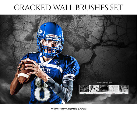 Wall Cracked -Brushes - Photography Photoshop Template