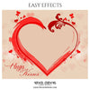 Hugs and Kisses - Valentines Easy Effects Templates - PrivatePrize - Photography Templates