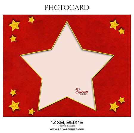 Earna Curtis - New Born Photo Card - PrivatePrize - Photography Templates