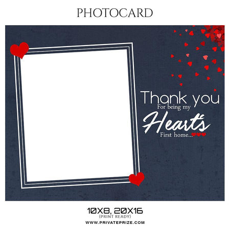 Heart - Photo card - PrivatePrize - Photography Templates