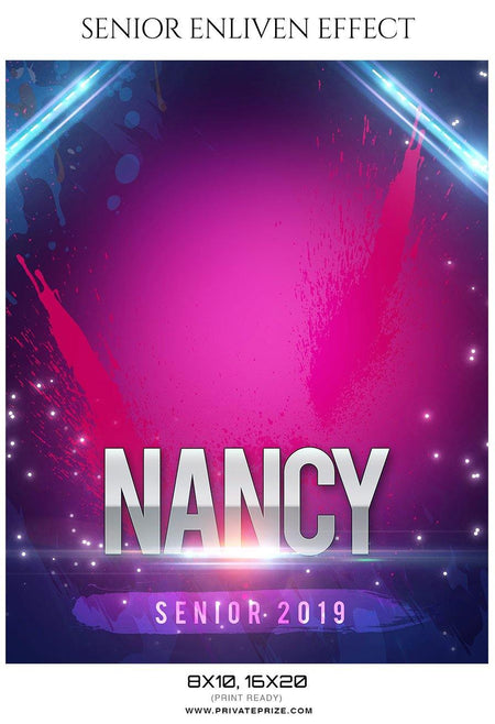 Nancy - Senior Enliven Effect Photography Template - PrivatePrize - Photography Templates