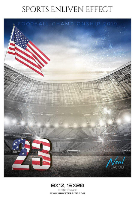 Neal Jacob - Football Sports Enliven Effect Photography Template - PrivatePrize - Photography Templates