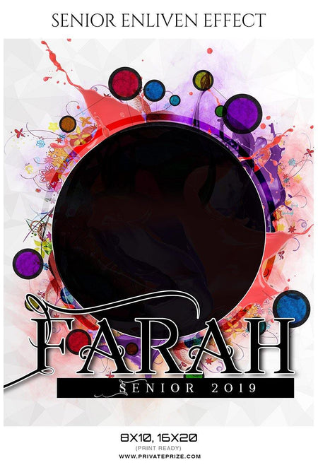Farah - Senior Enliven Effect Photography Template - PrivatePrize - Photography Templates