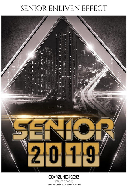 Senior 2019 - Senior Enliven Effect Photography Template - PrivatePrize - Photography Templates
