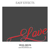 Love - Valentines Easy Effects - PrivatePrize - Photography Templates