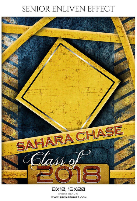 Sahara Chase - Senior Enliven Effect Photography Template - PrivatePrize - Photography Templates