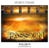 Play with passion - Football Themed Sports Photography Template - PrivatePrize - Photography Templates
