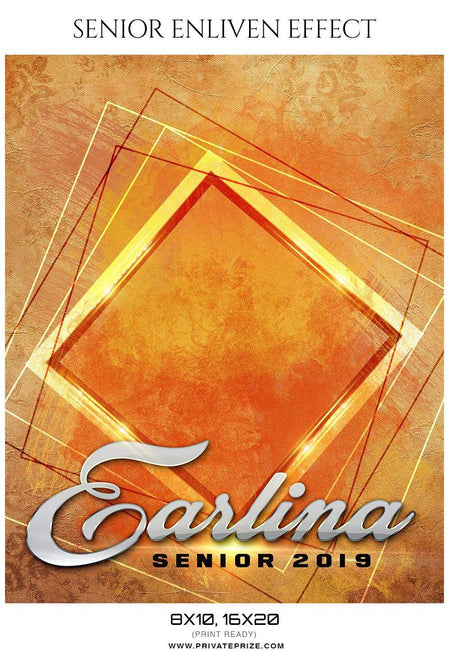 Earlina - Senior Enliven Effect Photography Template - PrivatePrize - Photography Templates