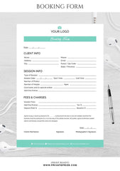 Booking form for photographers