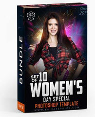 Women's Day Special Bundle Photography Photoshop Template