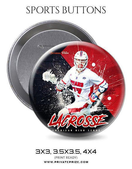 Harrison Peter - Lacrosse Sports Button - PrivatePrize - Photography Templates