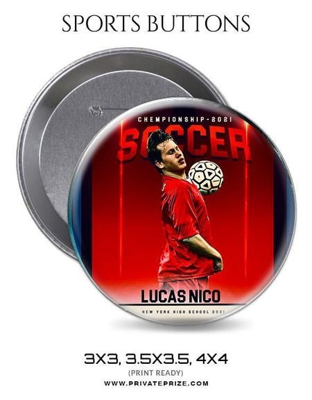 Lucas Nico - Soccer sports button - PrivatePrize - Photography Templates