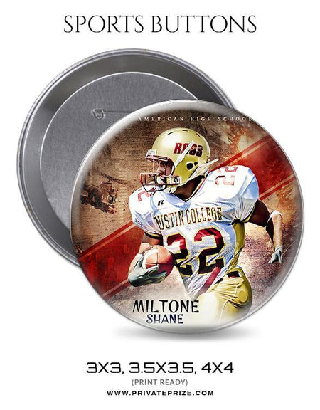 Football - Sports Button - PrivatePrize - Photography Templates