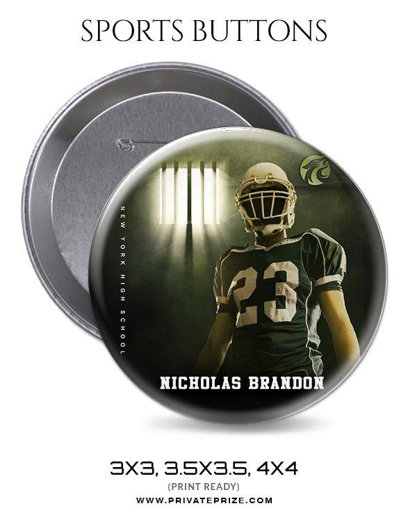 Nicholas Brandon - Football Sports Button - PrivatePrize - Photography Templates