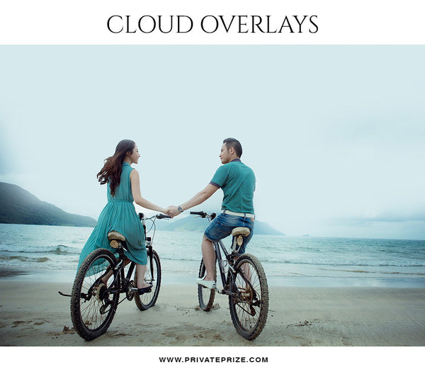 Cloud Overlay - Aqua - Photography Photoshop Template