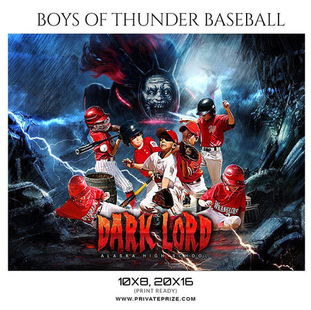 Dark lord - Baseball Sports Theme Sports Photography Template - PrivatePrize - Photography Templates