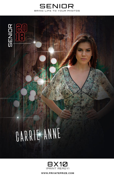 Anne -Senior Enliven Effects Photoshop Template - Photography Photoshop Template
