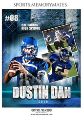 DUSTIN DAN FOOTBALL SPORTS MEMORY MATE