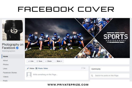Facebook Banner - Facebook Timeline Cover - PrivatePrize - Photography Templates