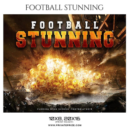 Football Stunning - Themed Sports Photography Template - PrivatePrize - Photography Templates