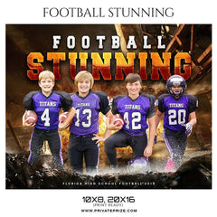 Football Stunning - Themed Sports Photography Template