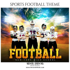 Football Themed Sports Photography Template