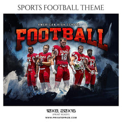 Football Themed Sports Photography Template