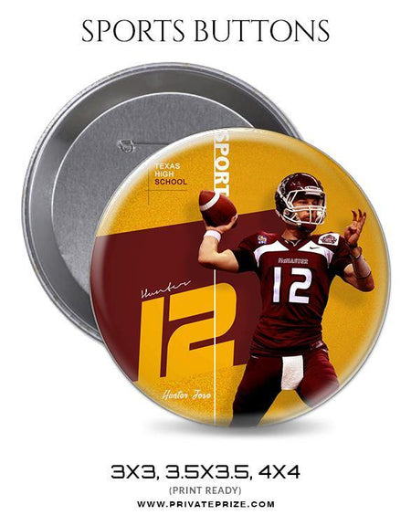 Football Sports Button - PrivatePrize - Photography Templates