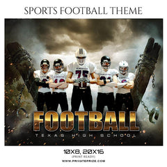 Football Themed Sports Photography Template