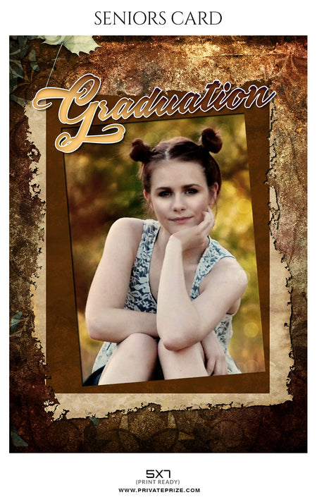 Helena Luis - Senior Photo Card - Photography Photoshop Template
