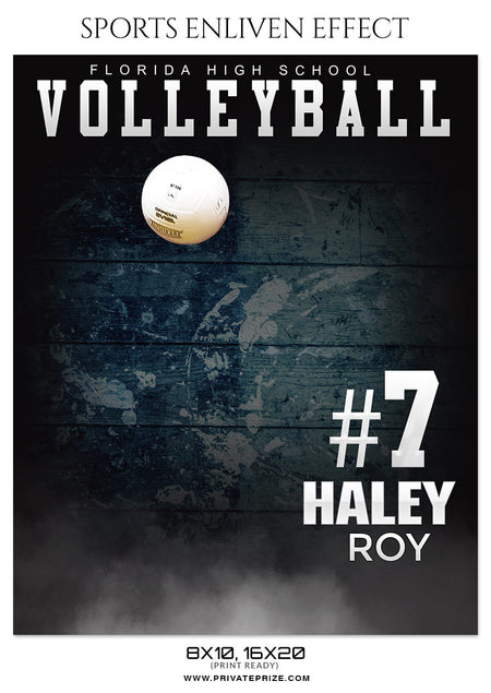 HALEY ROY VOLLEYBALL- ENLIVEN EFFECT - Photography Photoshop Template