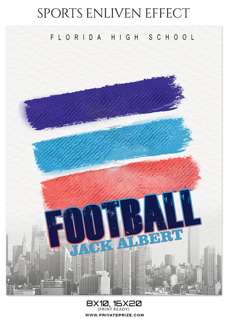 JACK ALBERT - FOOTBALL SPORTS PHOTOGRAPHY - Photography Photoshop Template