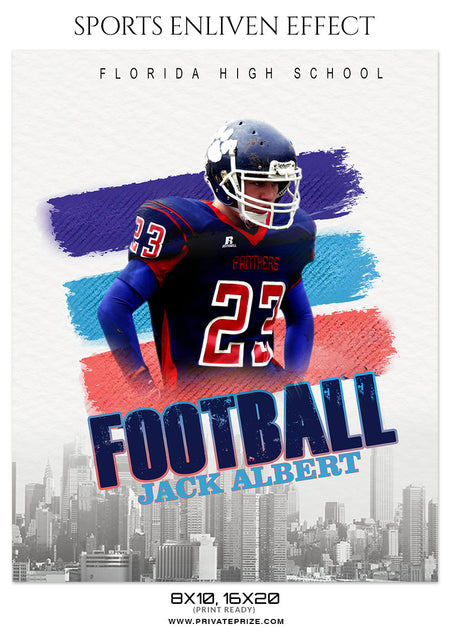 JACK ALBERT - FOOTBALL SPORTS PHOTOGRAPHY - Photography Photoshop Template