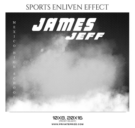 JAMES JEFF-WRESTLING - SPORTS ENLIVEN EFFECT - Photography Photoshop Template