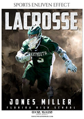 Jones Miller - Lacrosse Sports Enliven Effects Photography Template