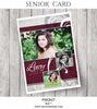 Lucy- Senior Photocard - Photography Photoshop Template