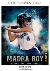 Madra Roy - Softball Sports Enliven Effect Photography template