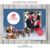 Heartfelt Christmas Mini Session Flyer Template for Photographers - Photography Photoshop Template