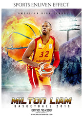 Milton Liam - Basketball Sports Enliven Effect Photography Template