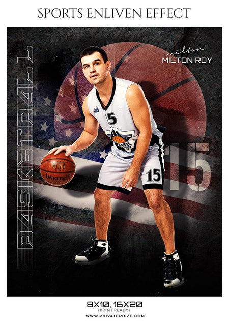 Milton Roy - Basketball Sports Enliven Effect Photography Template - PrivatePrize - Photography Templates