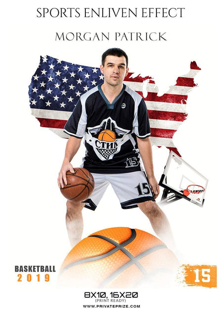 Morgan Patrick - Basketball Sports Enliven Effect Photography Template - PrivatePrize - Photography Templates