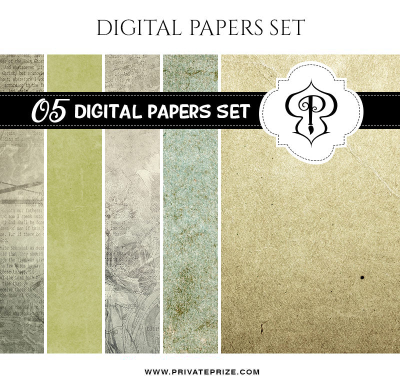 Paper Texture Digital Paper Pack - Photography Photoshop Template