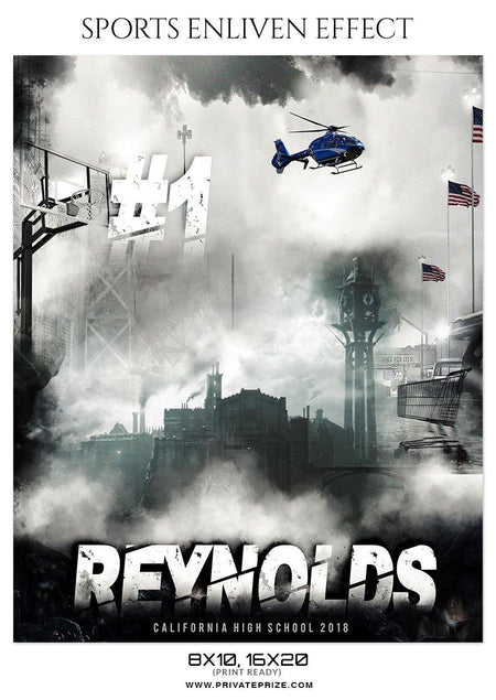 Reynolds West - Basketball Sports Enliven Effects Photography Template - PrivatePrize - Photography Templates