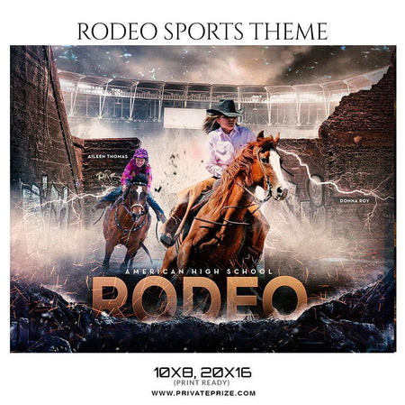 Rodeo - Themed Sports Photography Template - PrivatePrize - Photography Templates