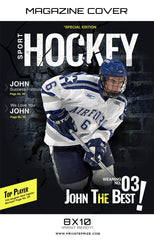 Hockey- Sports Photography Magazine Cover